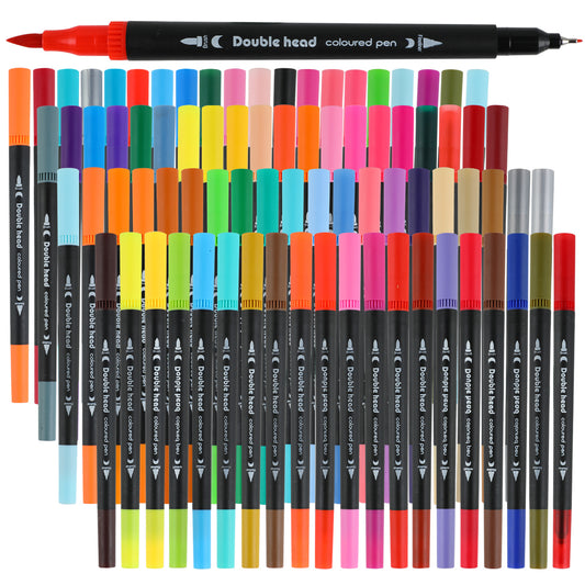 80 Colors Dual Tip Brush Pens